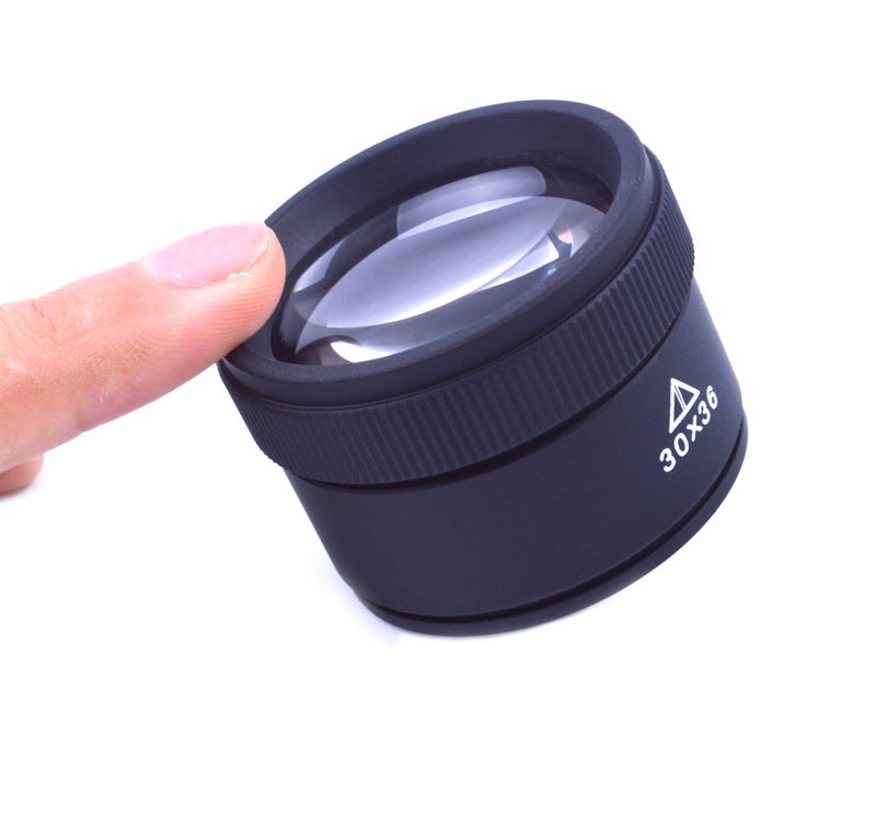 BronaGrand 30X Optics Loupes Magnifier Loop Microscope Magnifying Glass Lens Portable for Jeweler,Coins,Stamps - Image 4
